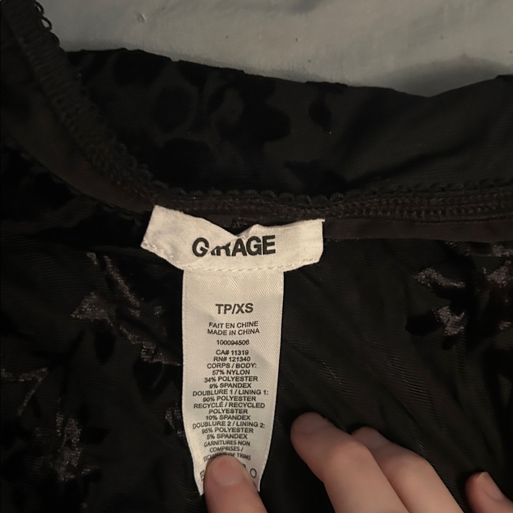 Garage Velvet Mini skort - Picture 2 of 2